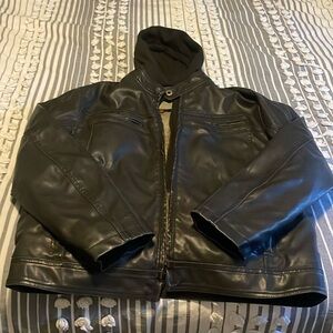 Leather Bomber Jacket